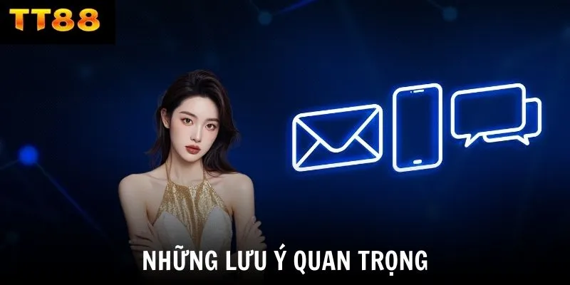 Những lưu ý quan trọng